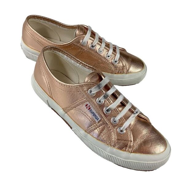 Superga Rose Gold Metallic Sneakers - Picture 1 of 7